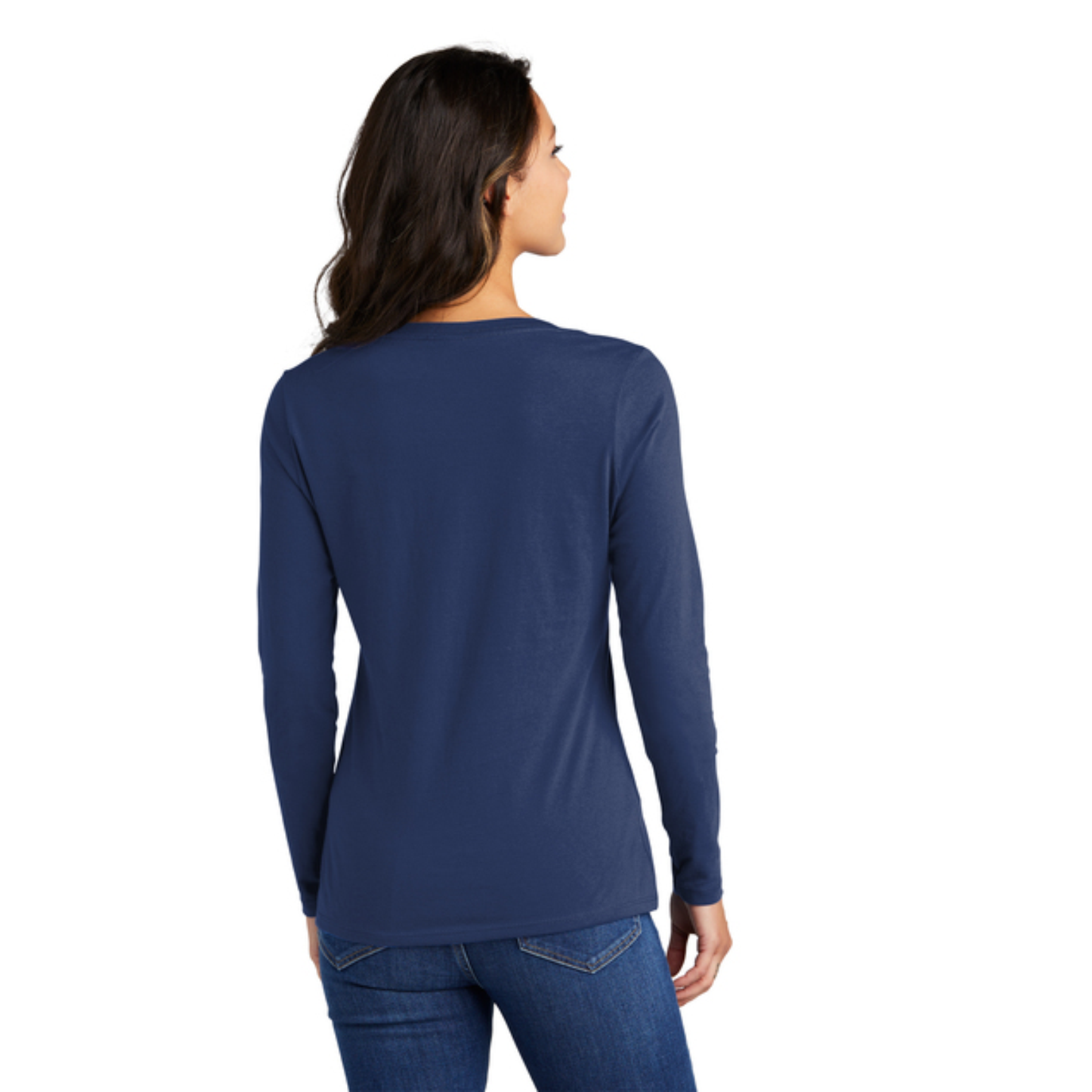 Port & Company® Women's Long Sleeve Fan Favorite™ V-Neck Tee