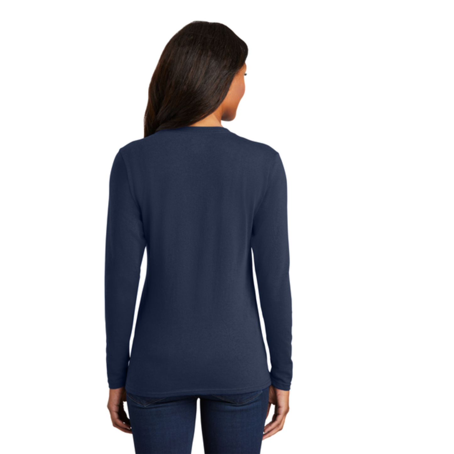 Port & Company® Women's Long Sleeve Core Cotton Tee